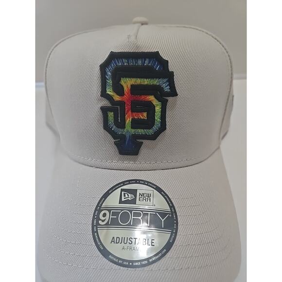 San Francisco Giants New Era 9FORTY Dye Tan Adjustable Snapback Cap - Picture 2 of 10